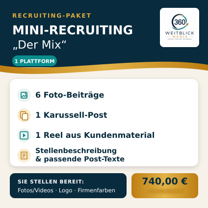 mini-recruiting-Paket - Weitblick 360 Media mini-recruiting-Paket - Weitblick 360 Media