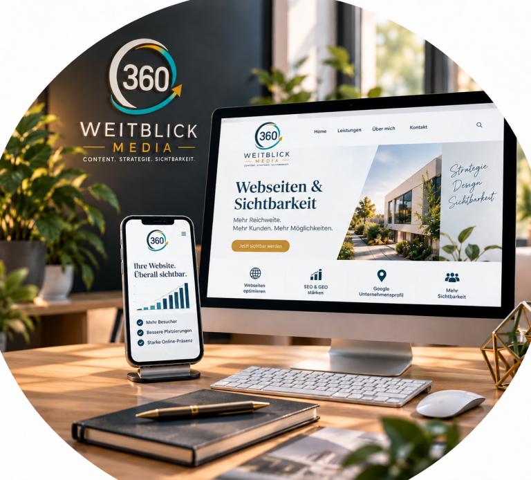 Sichbar sein- gefunden werden - seo geo - google Profil verbessern- weitblick 360 media