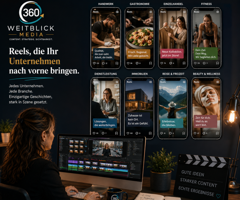 Reels, die Ihr Unternehmen nach vorne bringen- weitblick360media