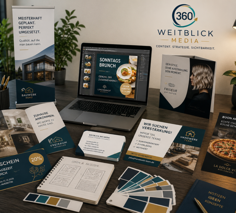 Gutes Design macht den Unterschied- social media-werbemittel - Grafik Design von Weitblick 360 Media